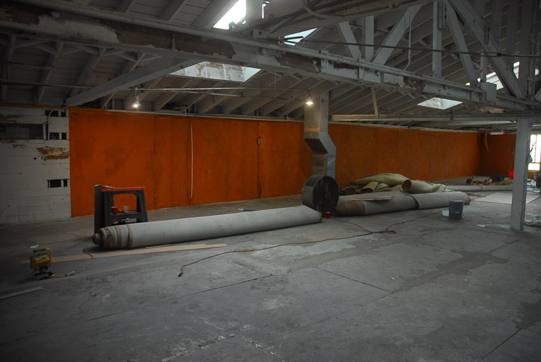 CREATING THE MEZZANINE'S WALL